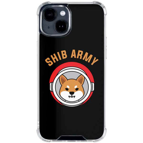 Shib Army Crypto iPhone 15 Clear Case